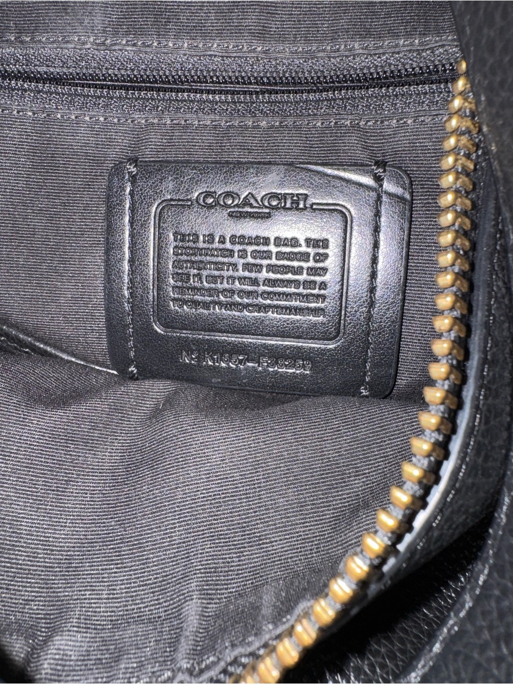 Coach Large Harley Hobo in Black Leather. - Picture 13 of 13